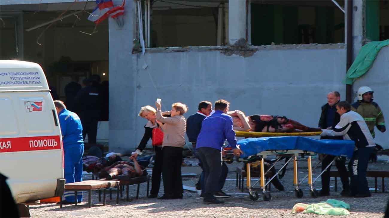 Al menos 18 muertos y 40 heridos por el ataque de un estudiante contra un instituto de Crimea