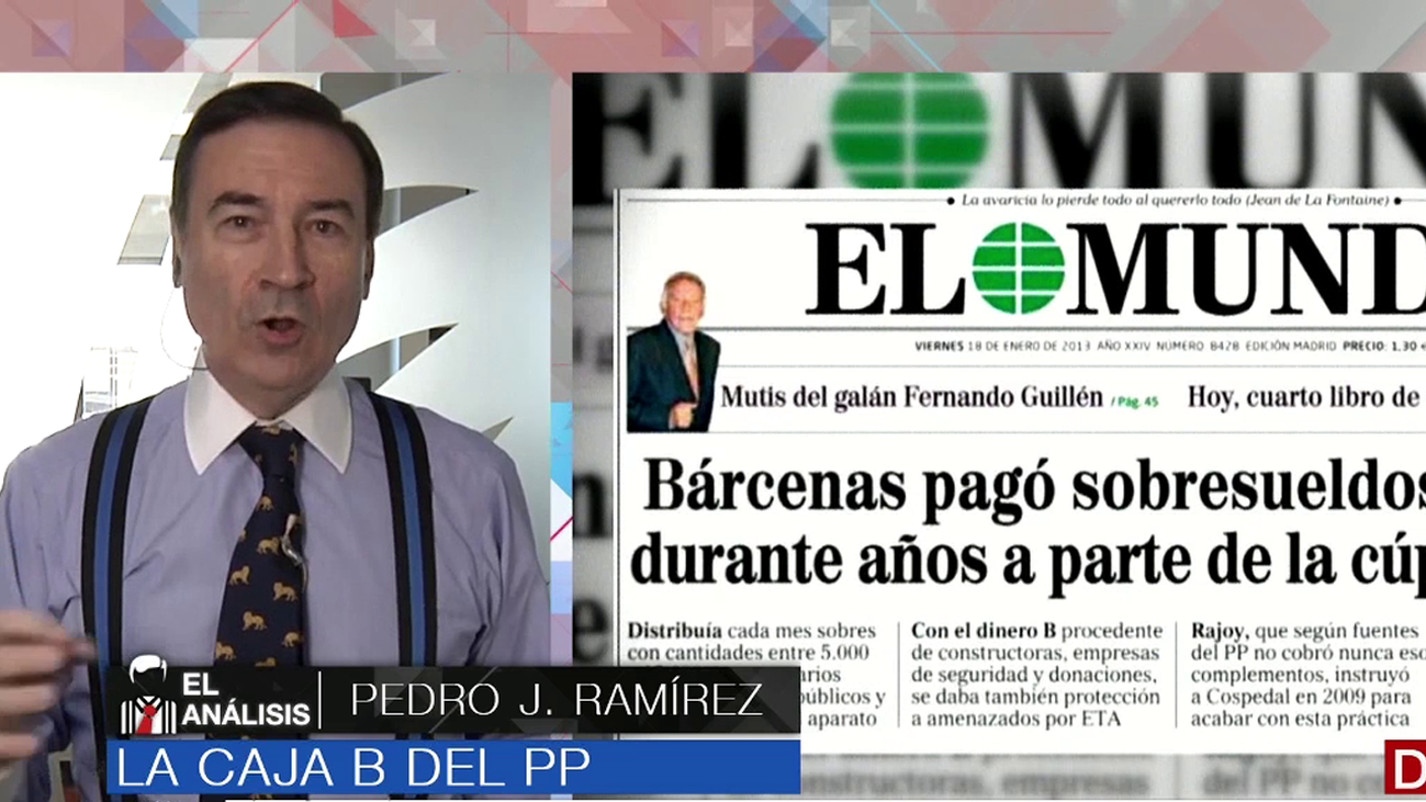 Pedro J. Ramírez, sobre la caja B del PP: “España ha caído muy bajo desde entonces y el primer responsable es Rajoy”