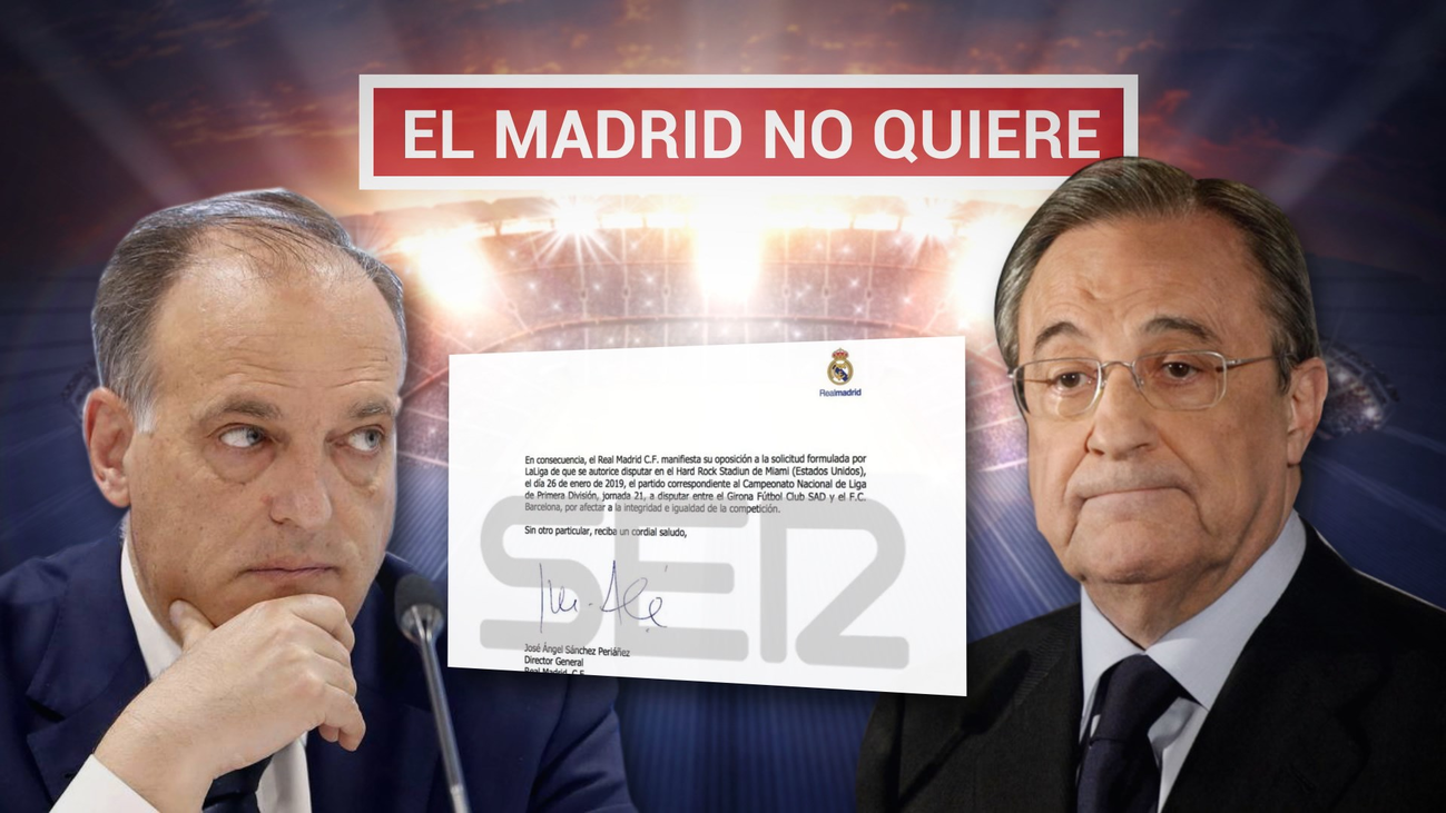 La carta del Madrid a la Federación contra el partido en Miami