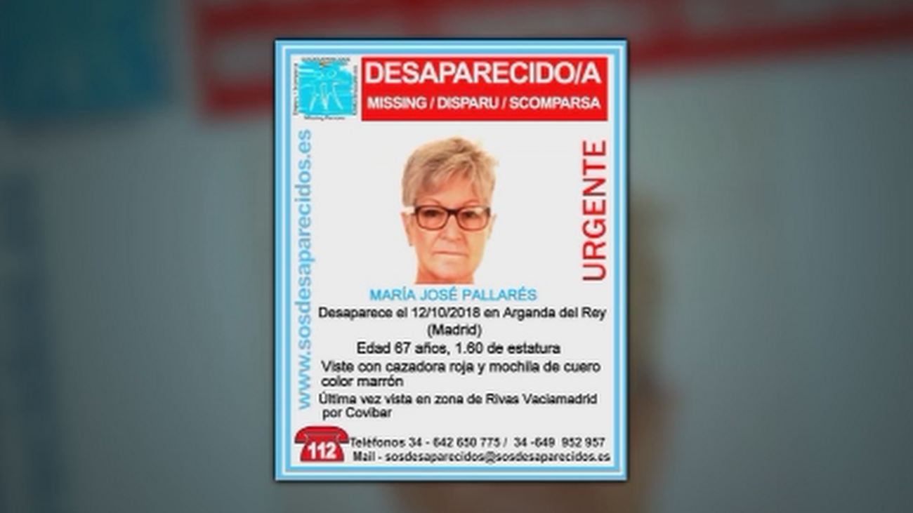Buscan a María José Pallarés, desaparecida en Arganda del Rey