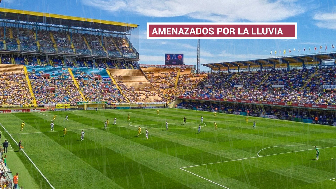 La lluvia amenaza al Atlético y al Leganés