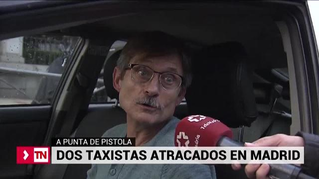 Dos taxistas atracados en el centro de Madrid