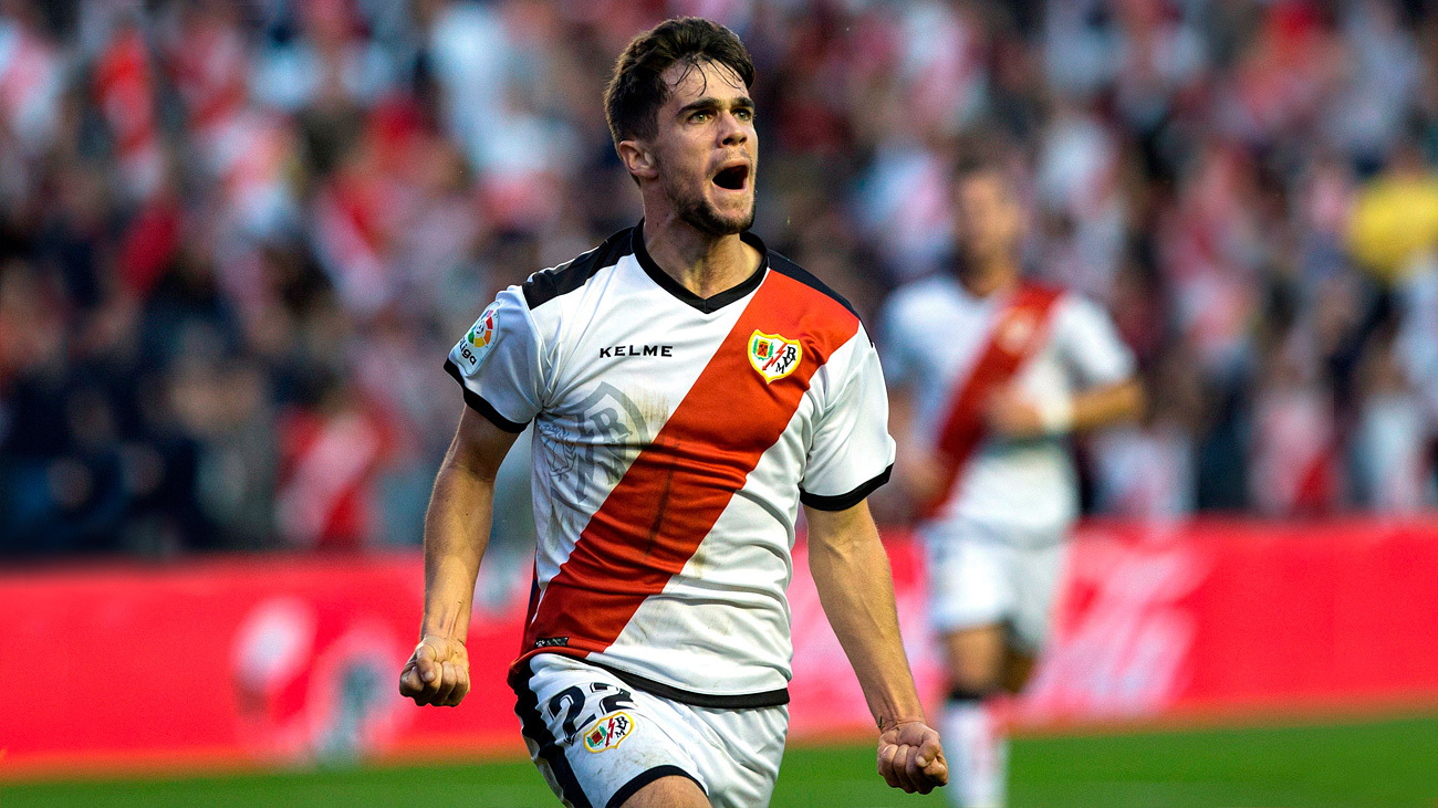 El centrocampista del Rayo Vallecano, José Ángel Pozo