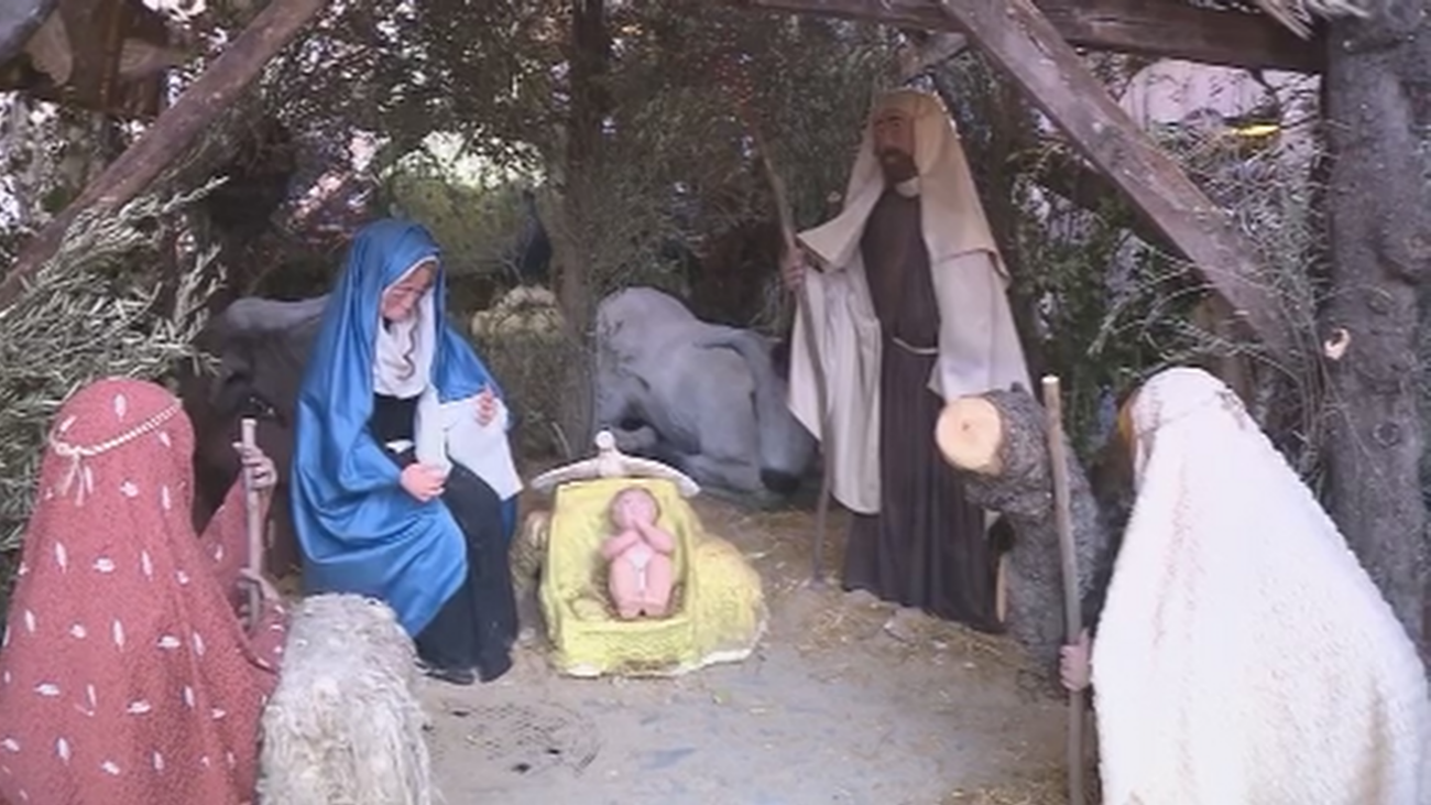Así preparan el belén de la Puerta del Sol