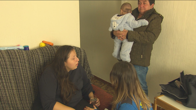 Diana y su familia, desahuciados