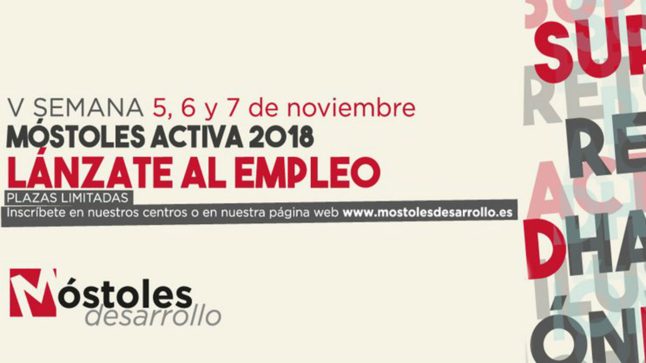 Lánzate al empleo en Móstoles del 5 al 7 de noviembre
