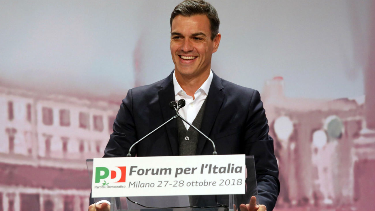 Sánchez se pone como ejemplo de los logros de la moderación frente al extremismo