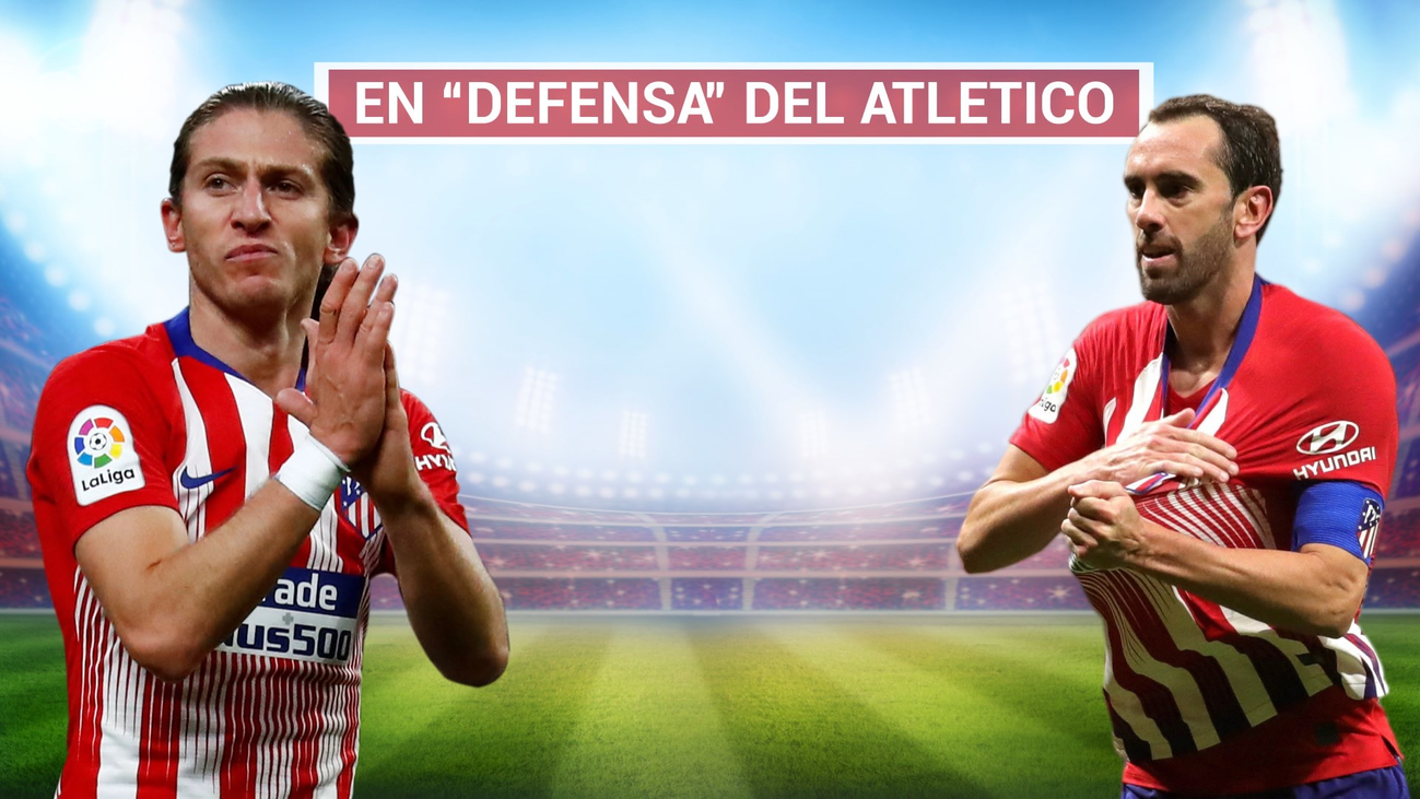 Godín y Filipe Luis sacan al Atleti del bache