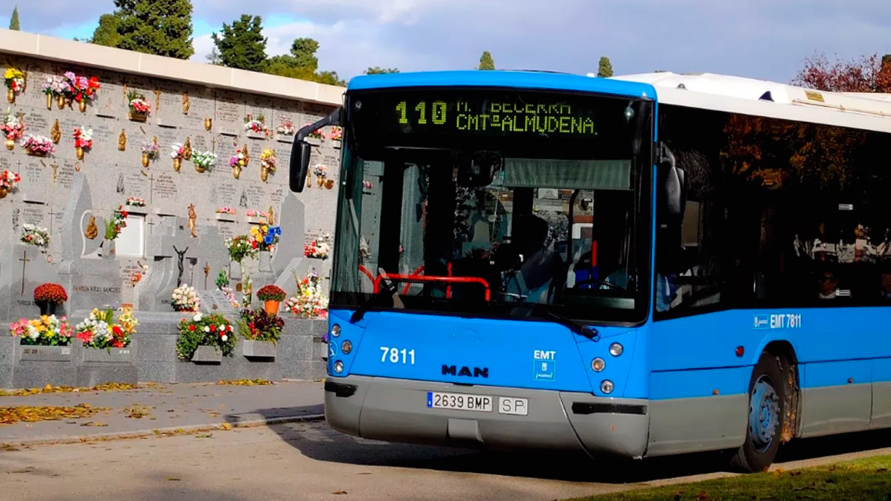 La EMT refuerza algunas líneas de autobuses con la festividad de Todos los Santos