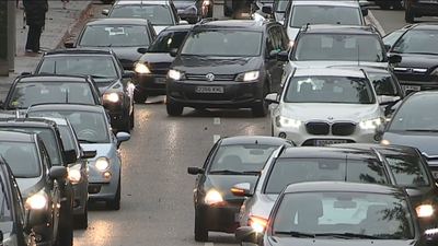 Colapso en la M-30 y la A-6  y atascos kilométricos por la lluvia en Madrid