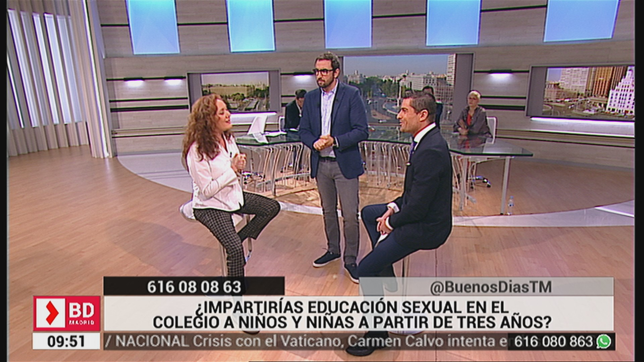 ¿Impartirías educación sexual en el colegio a niños y niñas a partir de los tres años?