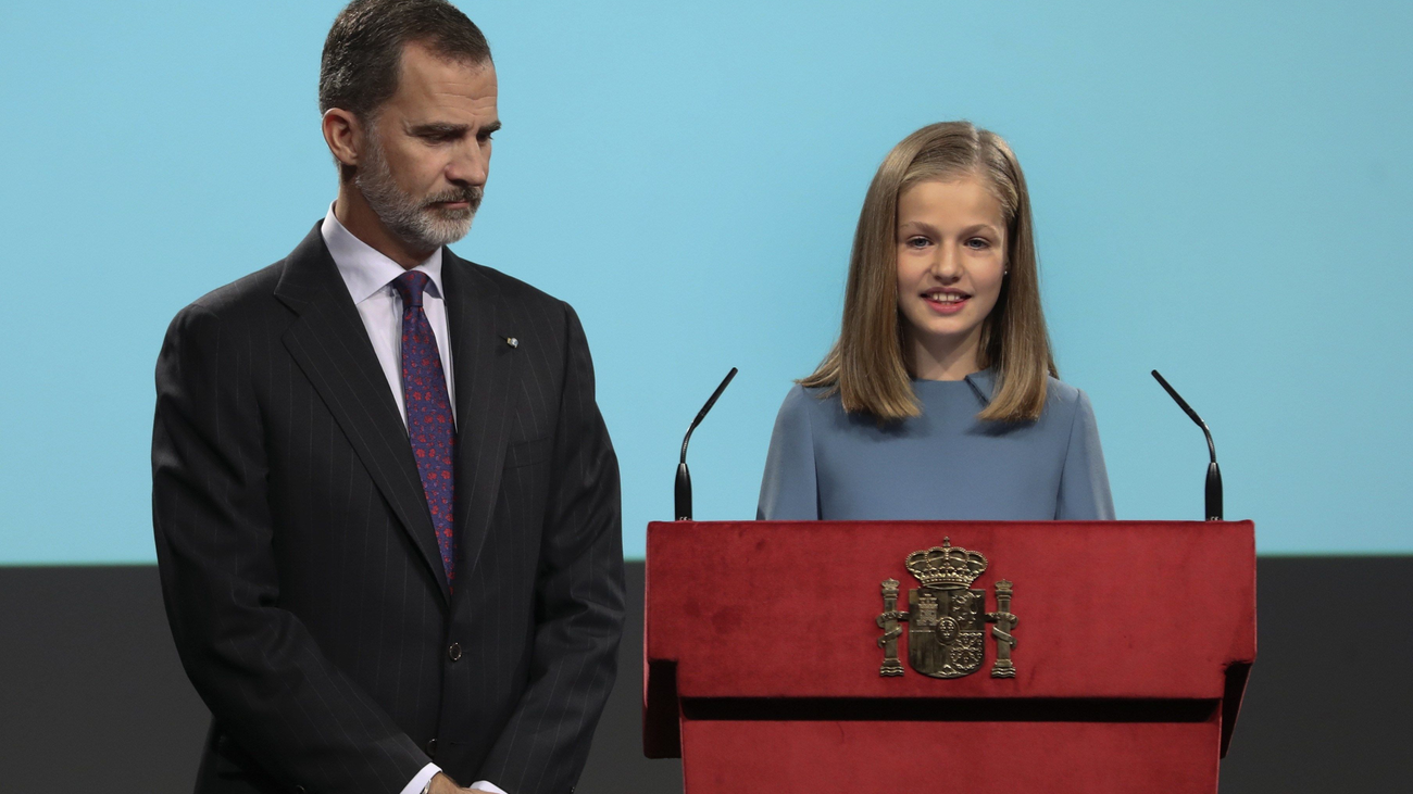 Primeras palabras de la princesa Leonor: "España es una Monarquía parlamentaria"