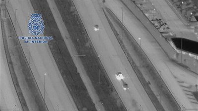 Detenidos dos aluniceros tras una  persecución a bordo de un vehículo robado