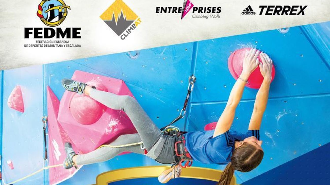 La copa de España de escalada en Madrid.