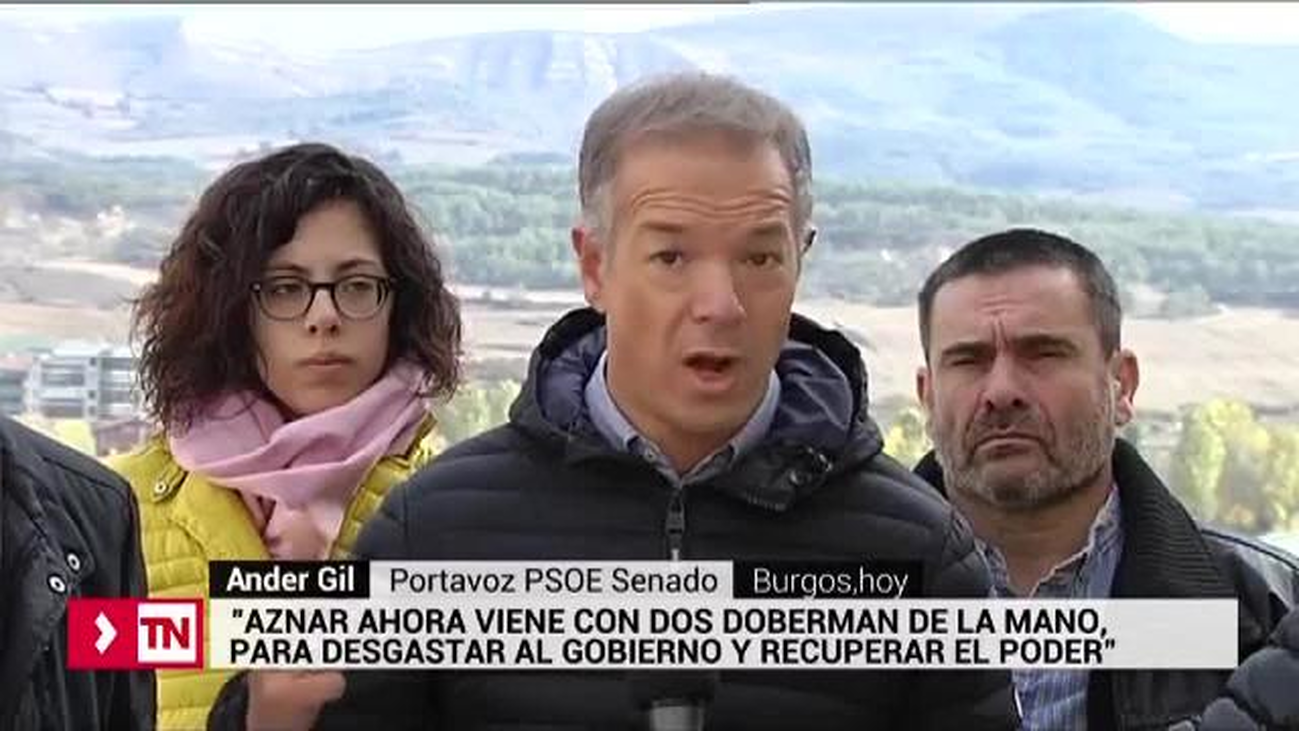 Ander Gil advierte de que la "derecha 'aznarizada'" trae "dos dóberman atados de la mano"