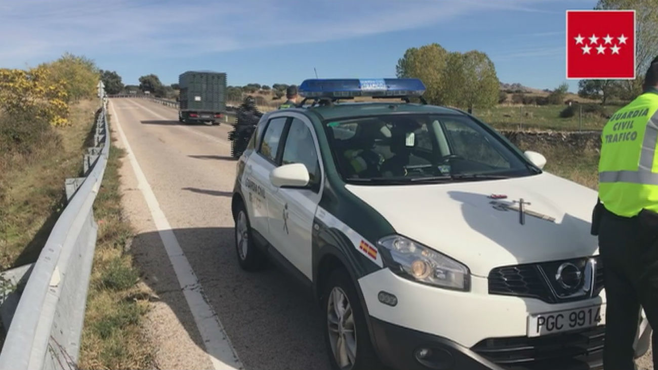 Un motorista muerto y otro grave en sendos accidentes en la M-521 y M-625