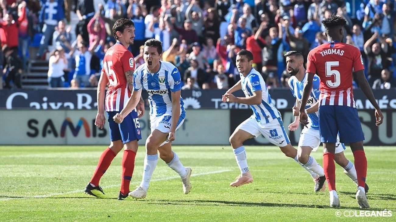 Guido Carrillo ante el Atlético de Madrid