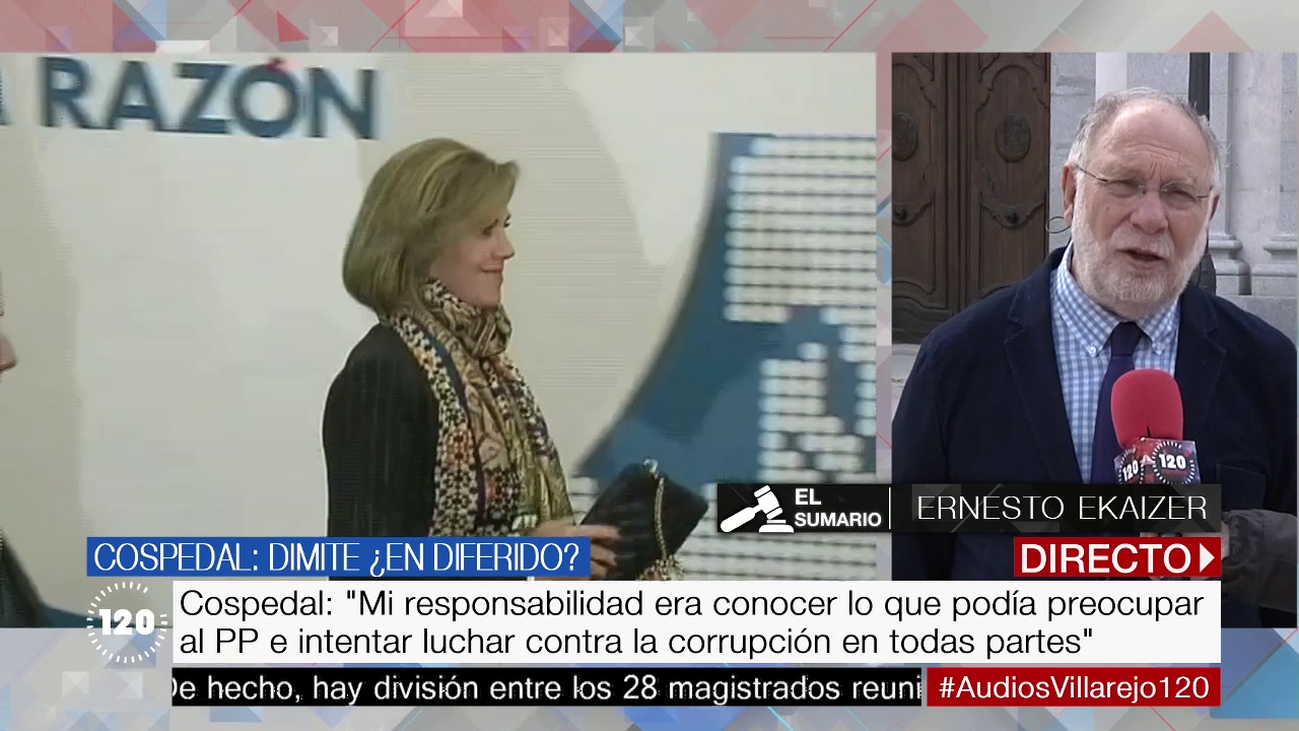 Ekaizer: “Cospedal ha sido honesta, no desmiente la contratación de Villarejo”