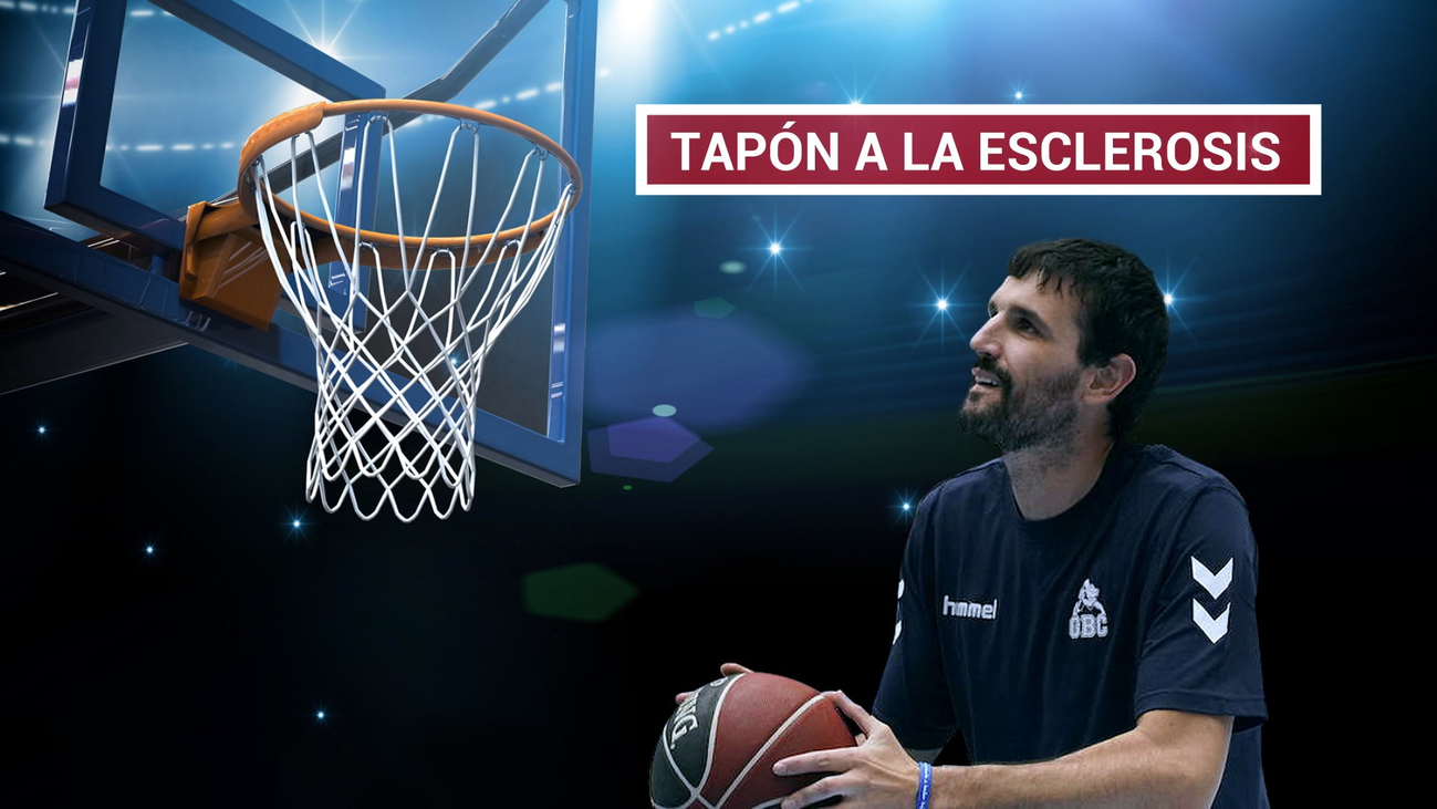 Asier de la Iglesia,  la esclerosis no le impide jugar al baloncesto