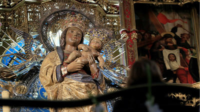 Atípica celebración de la Almudena sin salida de la patrona ni ofrenda floral