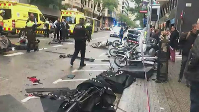 Herida grave una niña tras un atropello múltiple en Barcelona