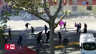 La policía confirma que los grupos ultras del Rayo y Barca se citaron para pelearse horas antes del partido