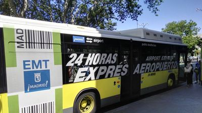 La línea Exprés de la EMT a Barajas probará el pago con el móvil