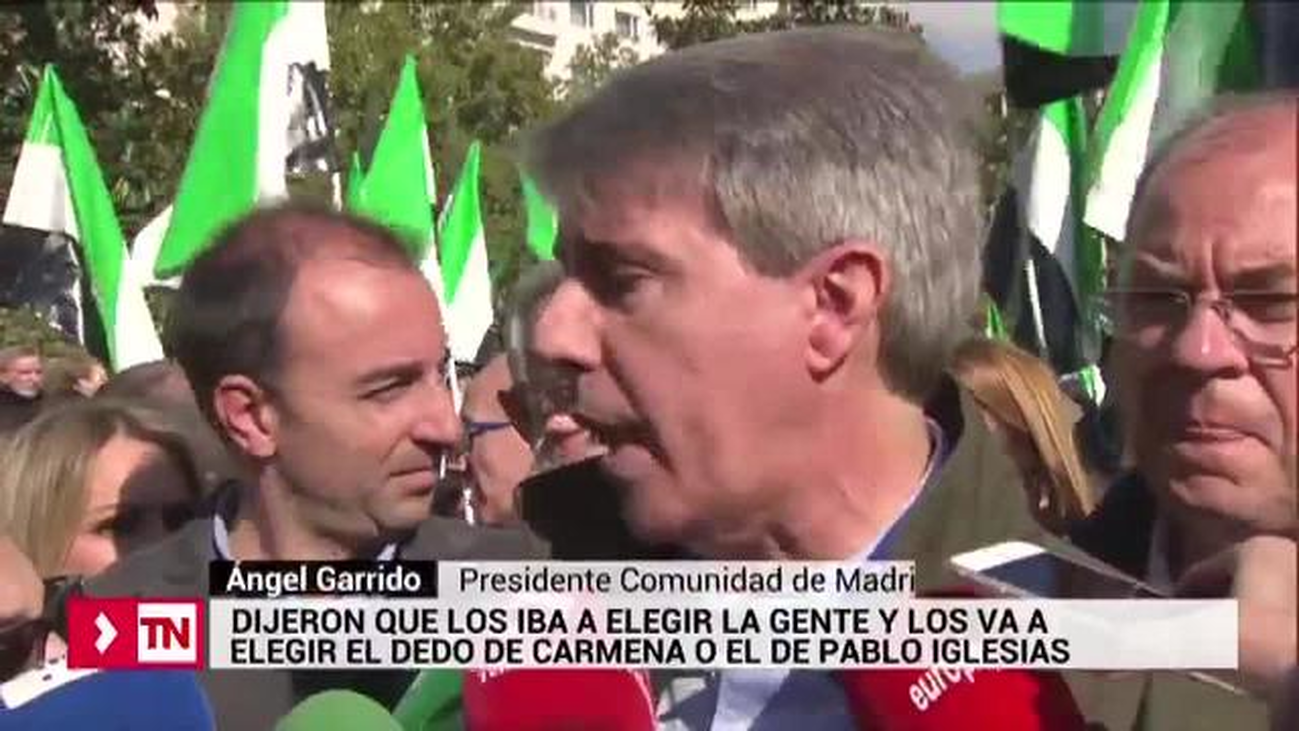 Garrido: "dijeron que los iba a elegir la gente cuando va a ser el dedo de Carmena o Iglesias"