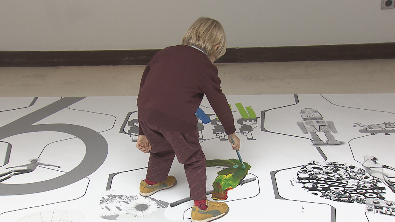 El pequeño Leonardo, el pintor más joven en exponer