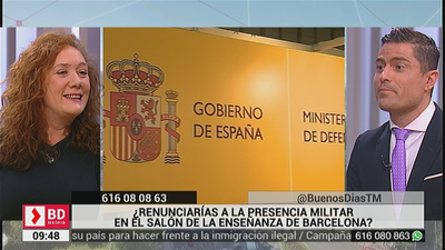¿Renunciarías a la presencia militar en el salón de la enseñanza de Barcelona?