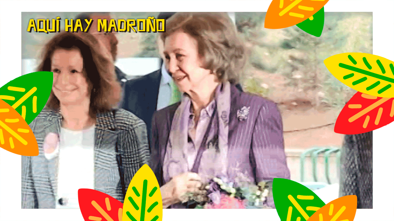 La reina Sofía en un rastrillo benéfico