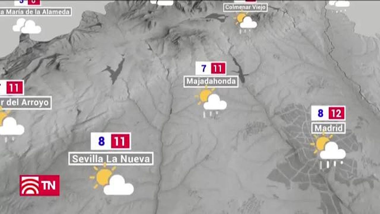 Las lluvias seguirán mandando en Madrid en los próximos días