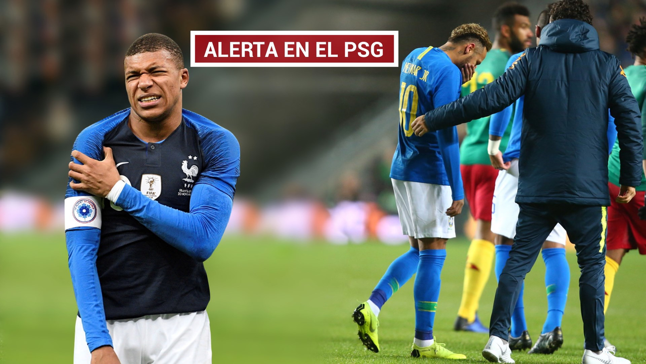 Alarma en el PSG por Neymar y Mbappé