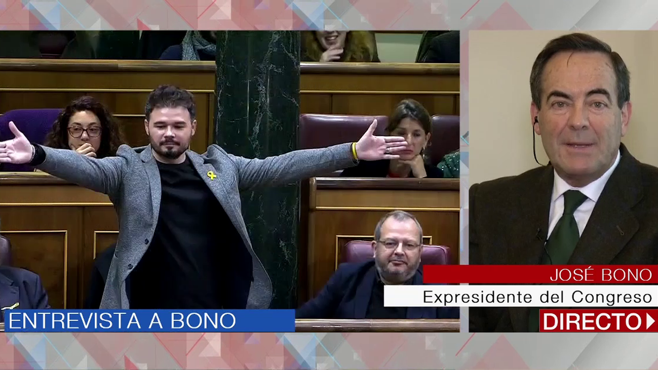 Bono: “Me ha dado la impresión de que Rufián lo que quería era que lo echaran del hemiciclo”