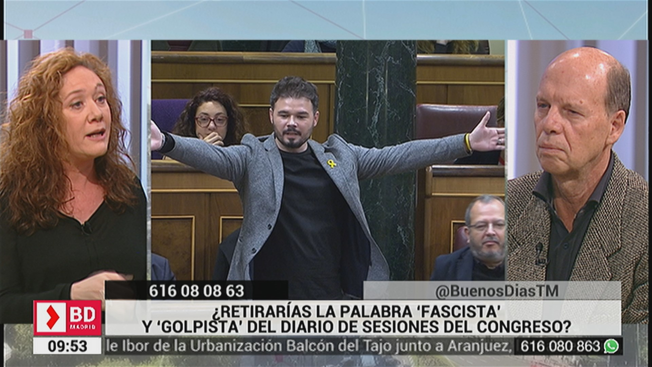 ¿Retirarías la palabra 'fascista' y 'golpista' del diario de sesiones del congreso?