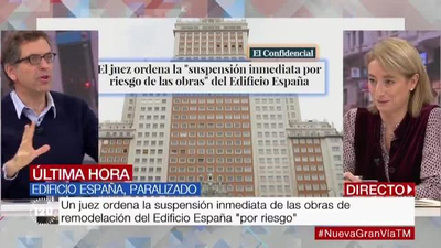 Un juzgado ordena paralizar las obras del Edificio España