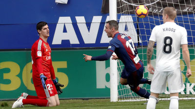 3-0. El Real Madrid, goleado por el Eibar