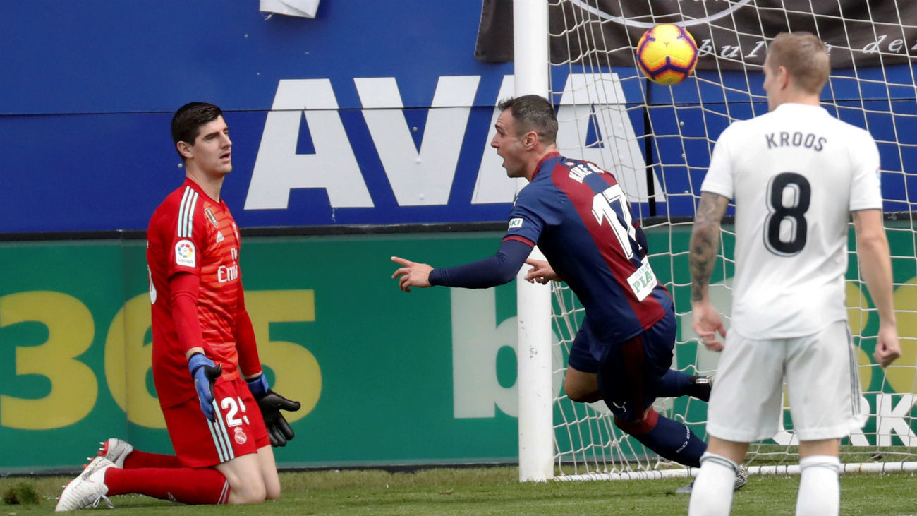 3-0. El Real Madrid, goleado por el Eibar
