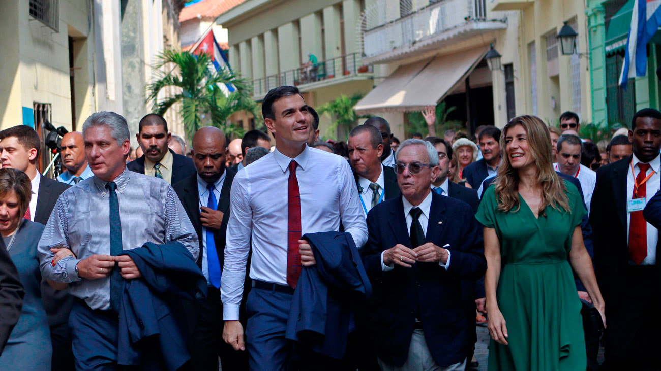 Pedro Sánchez en La Habana