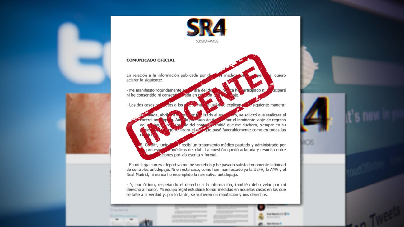 Ramos se defiende: "Nunca he participado en dopaje"