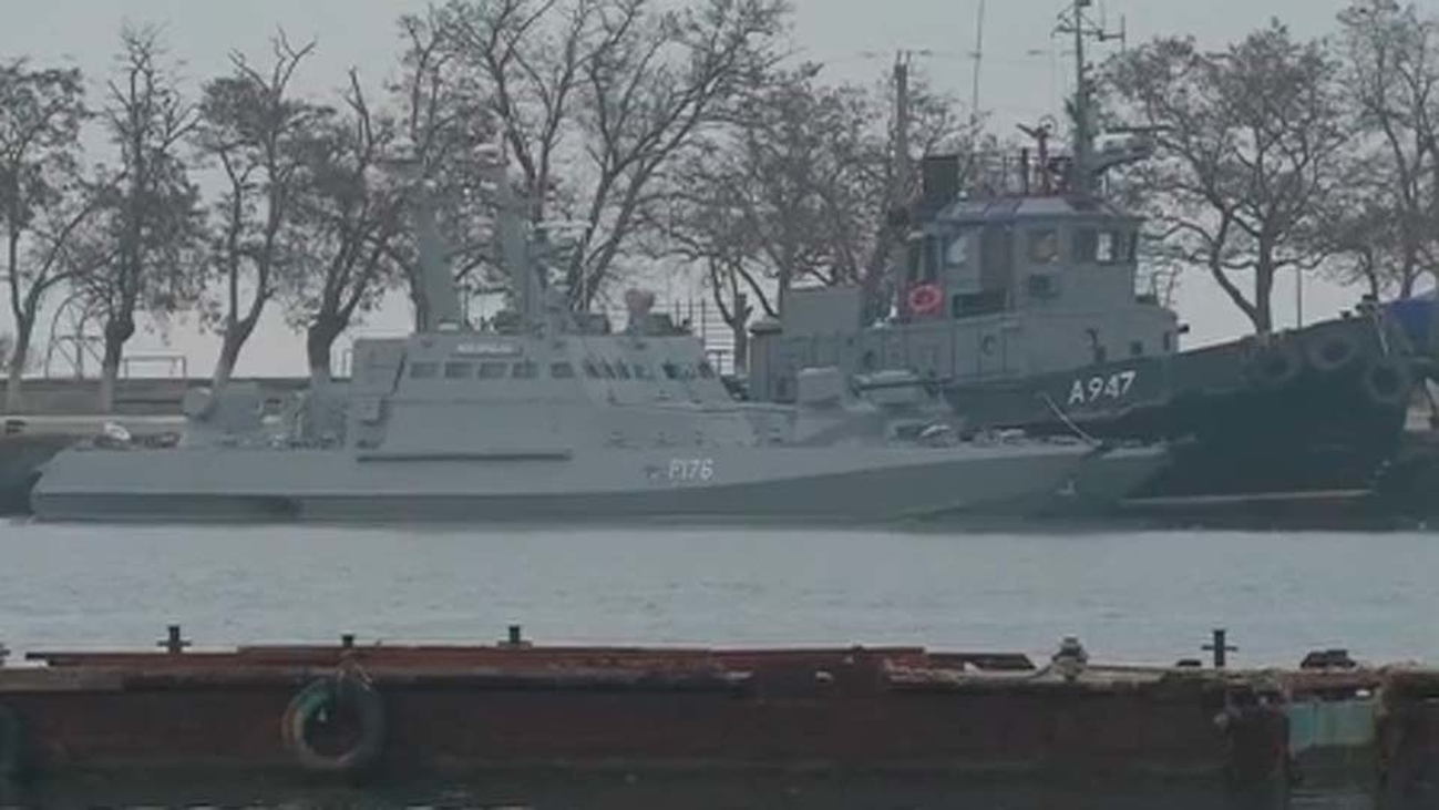 Moscú retiene los tres buques de la Armada ucraniana interceptados