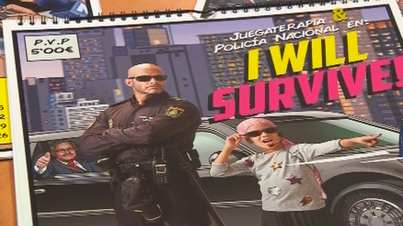 Calendario solidario de agentes de la Policía Nacional y niños que luchan contra el cáncer