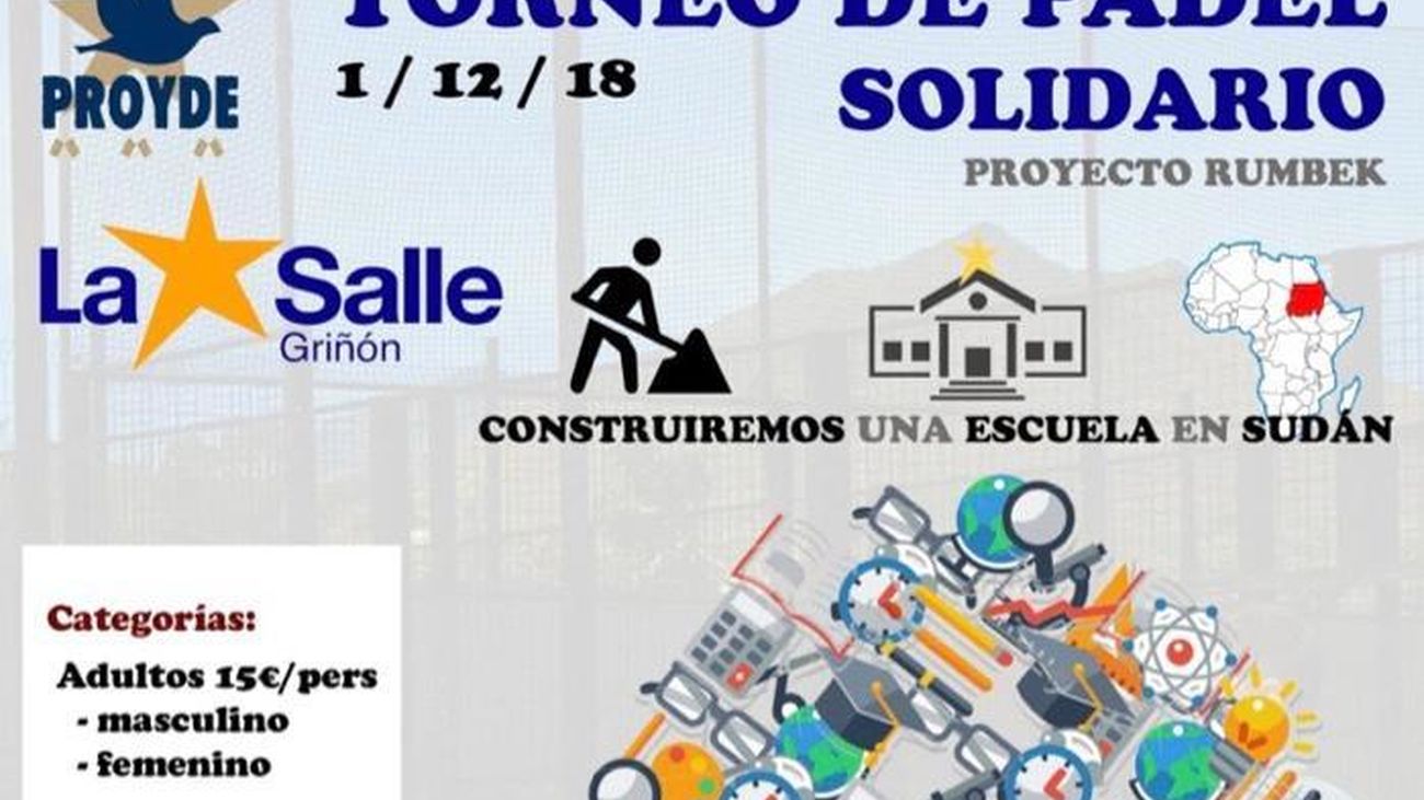 Pádel para construir una escuela en Sudán
