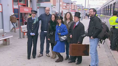 Un tren histórico celebra los 130 años del trayecto Villalba-Segovia