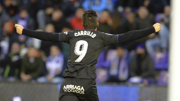 Gol de Carrillo al Valladolid (1-4)