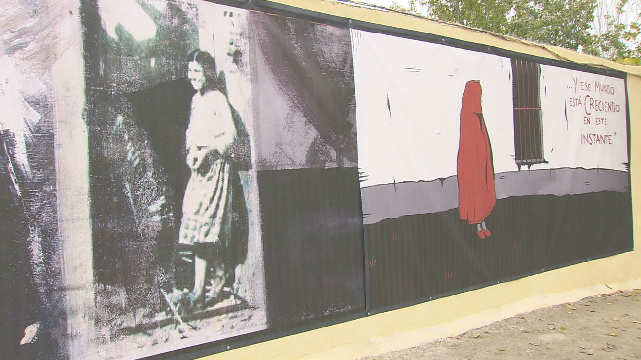 Vallecas homenajea a Robert Capa con un gran mural