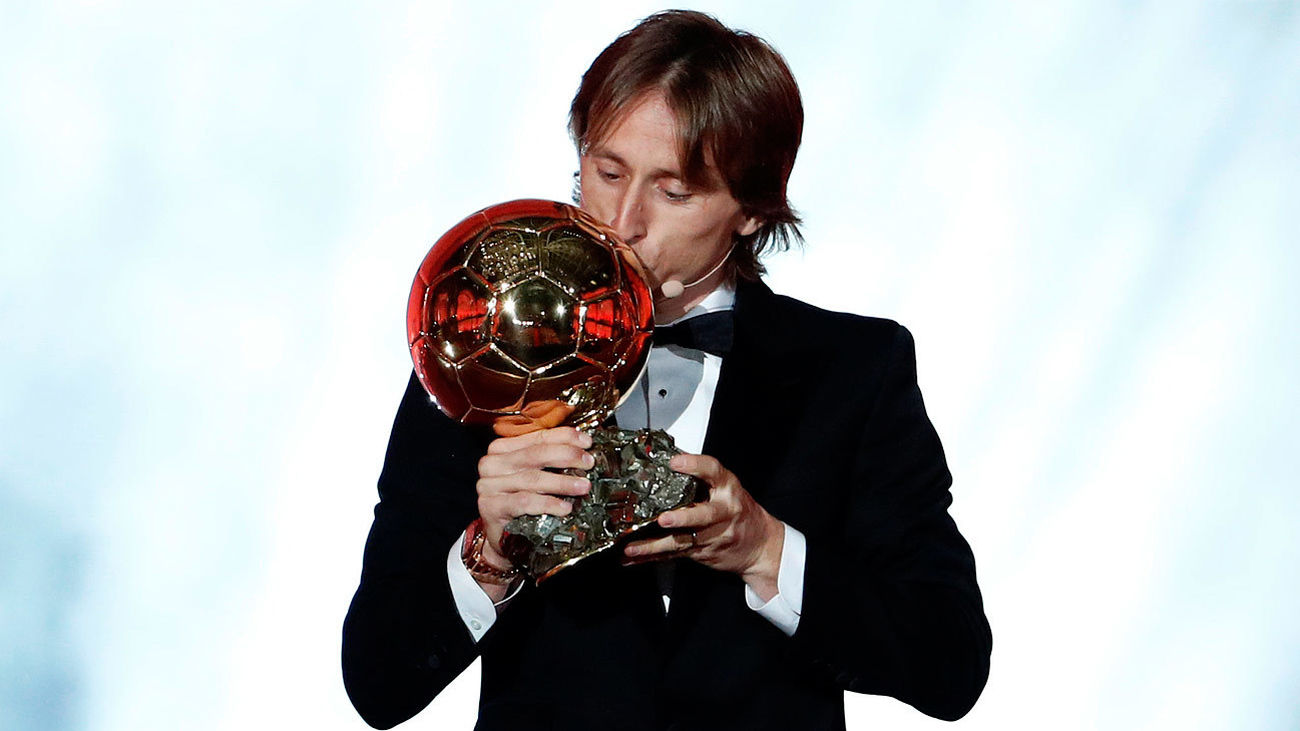 Luka Modric recoge el Balón de Oro 2018