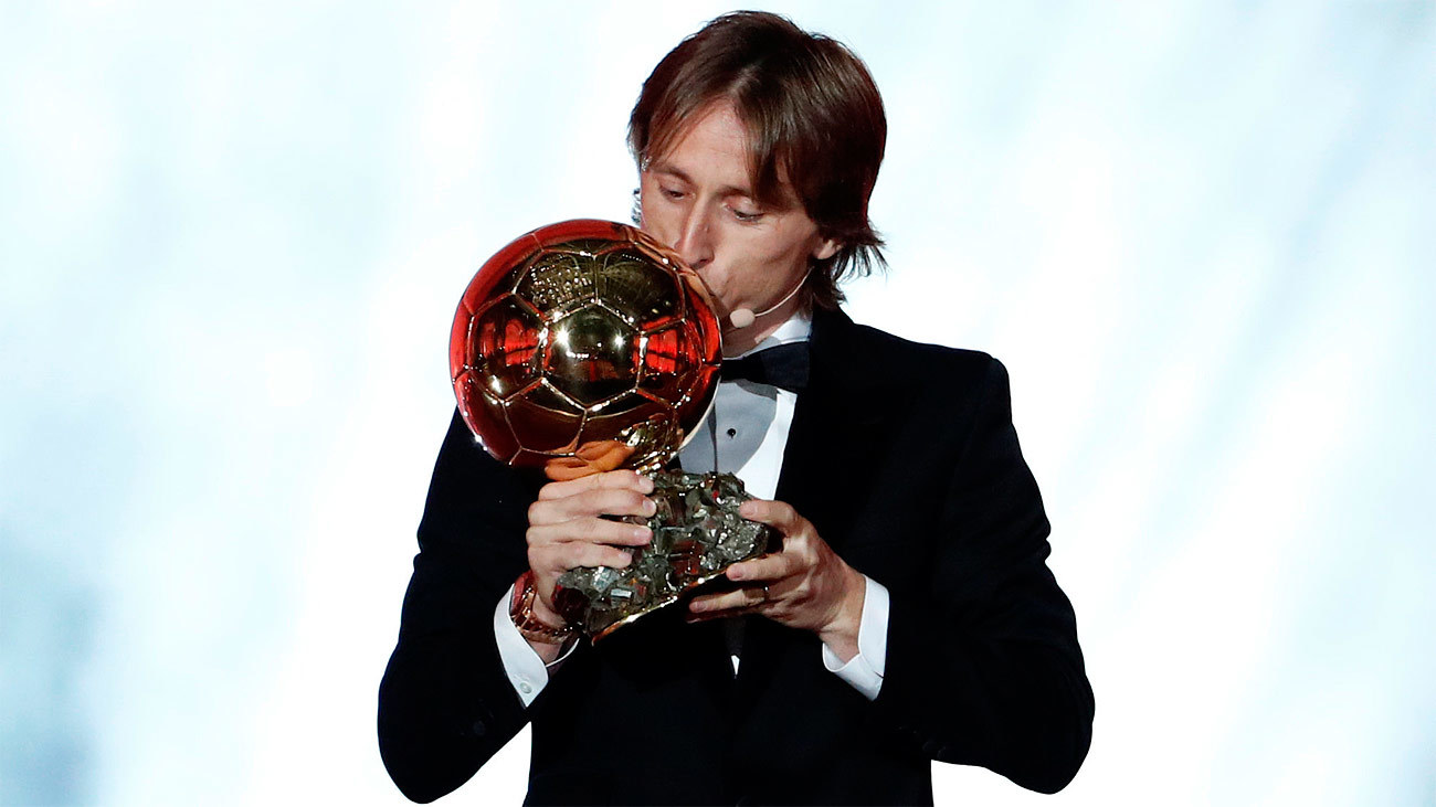 Luka Modric recoge el Balón de Oro 2018