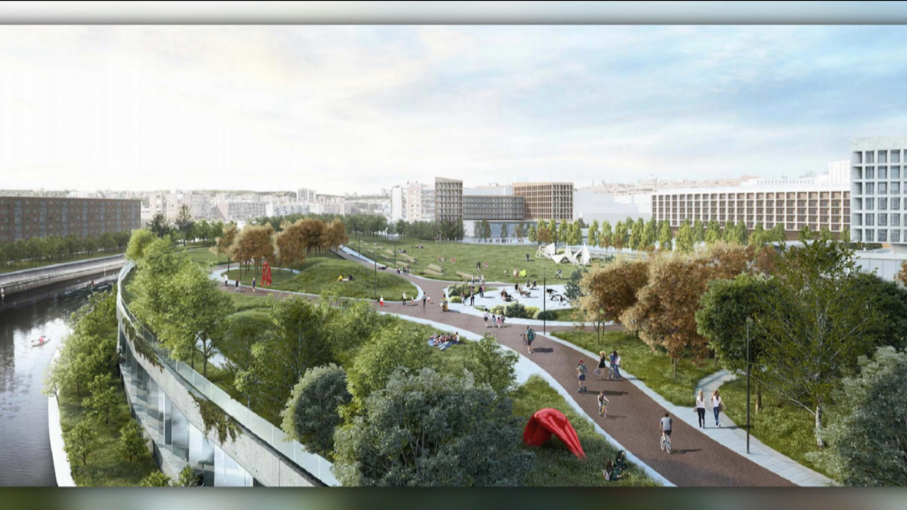 El proyecto Mahou-Calderón transformará la orilla del Manzanares
