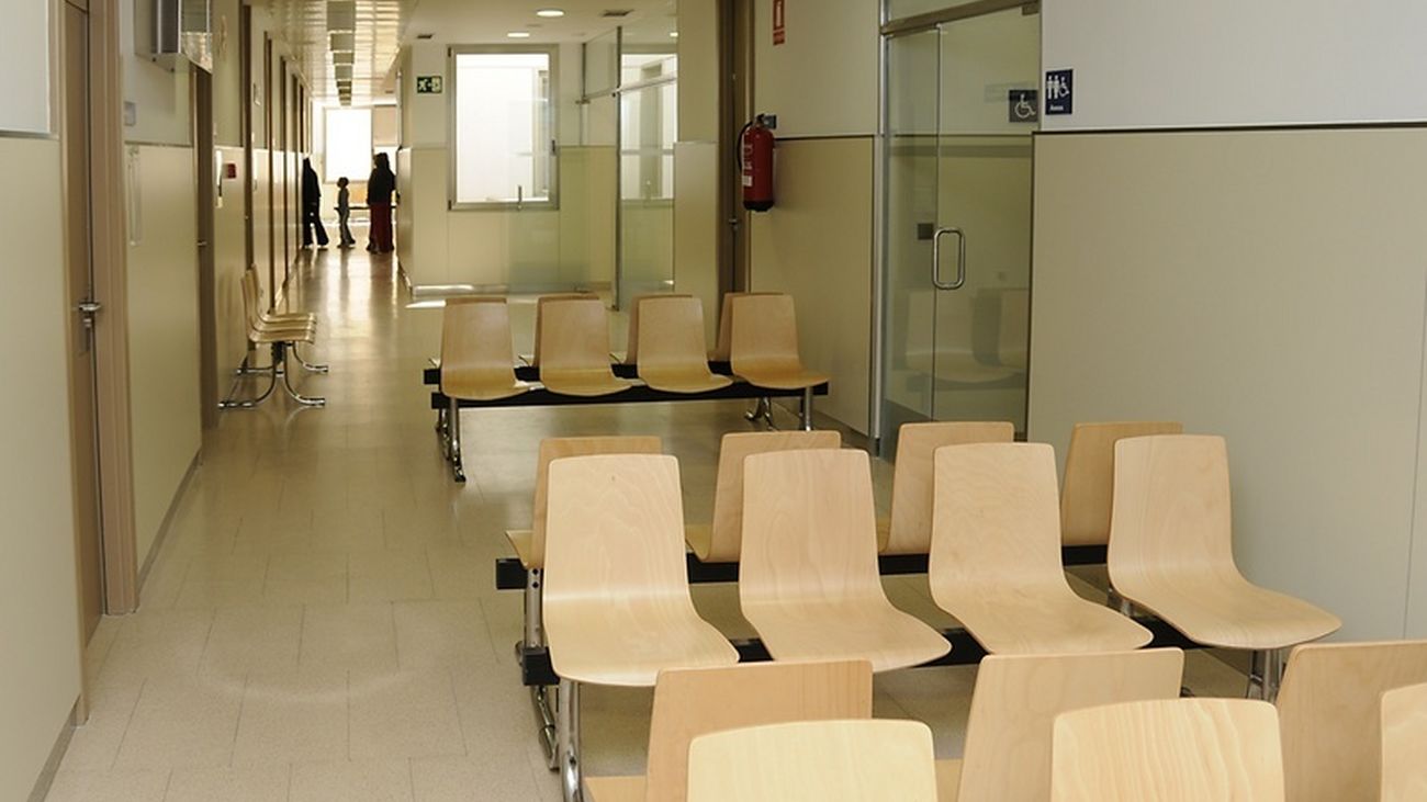 Sala de espera de un centro de salud madrileño.